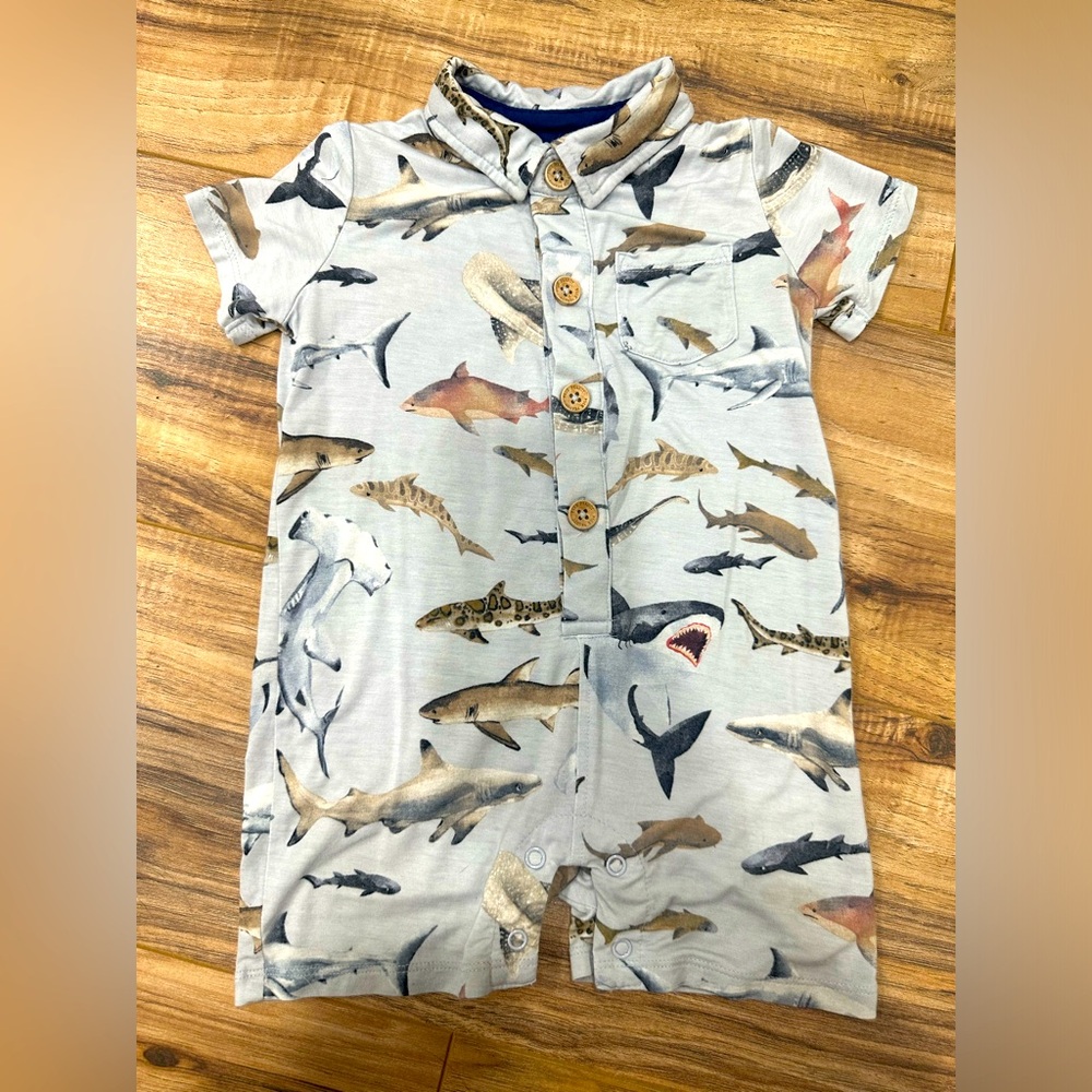 Posh Peanut Maverick Print Romper